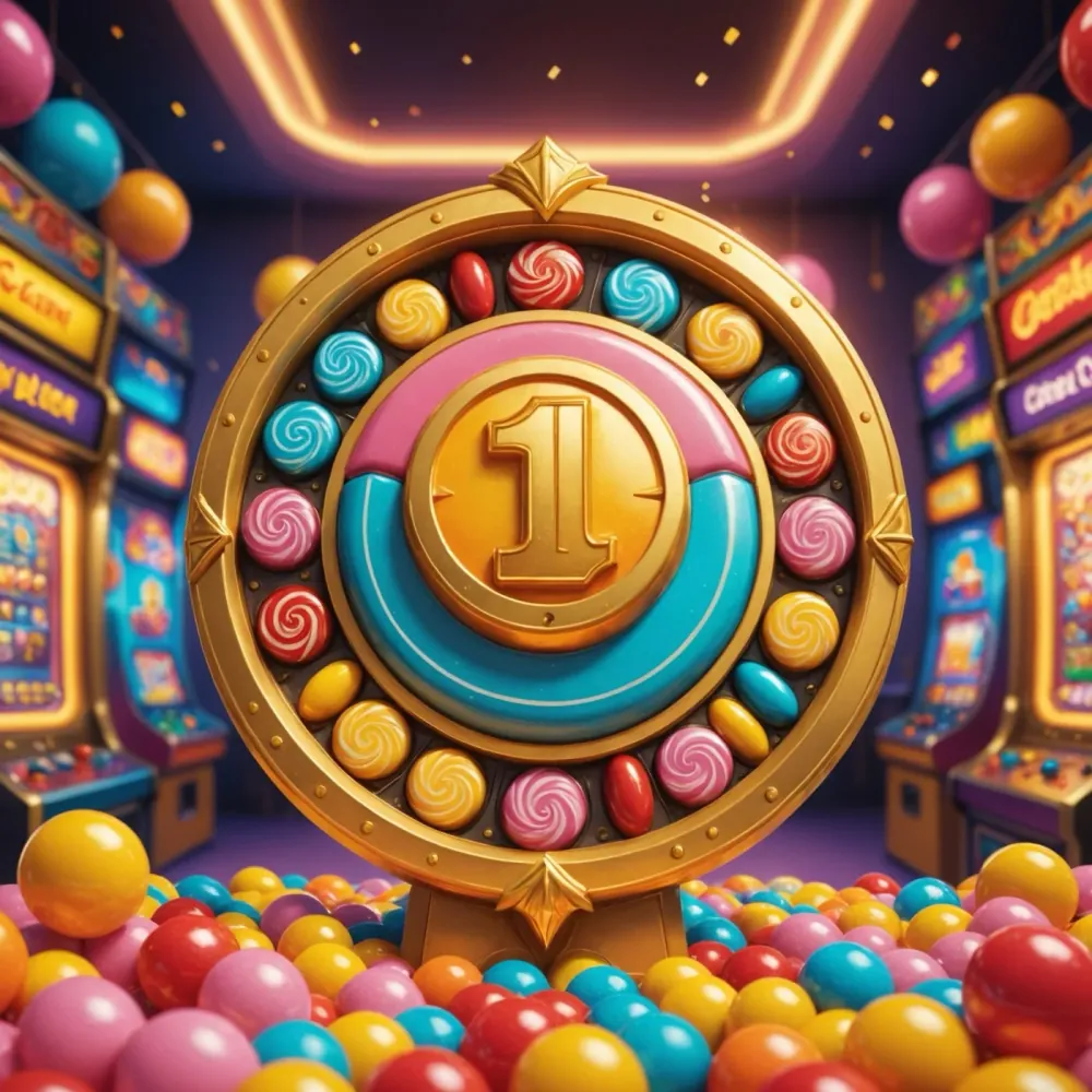 Colourful Candy Factory slot game artwork